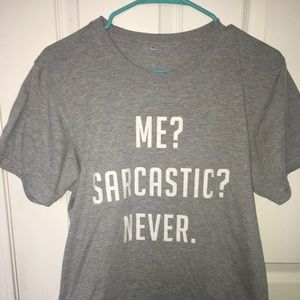 -sarcastic graphic tee-